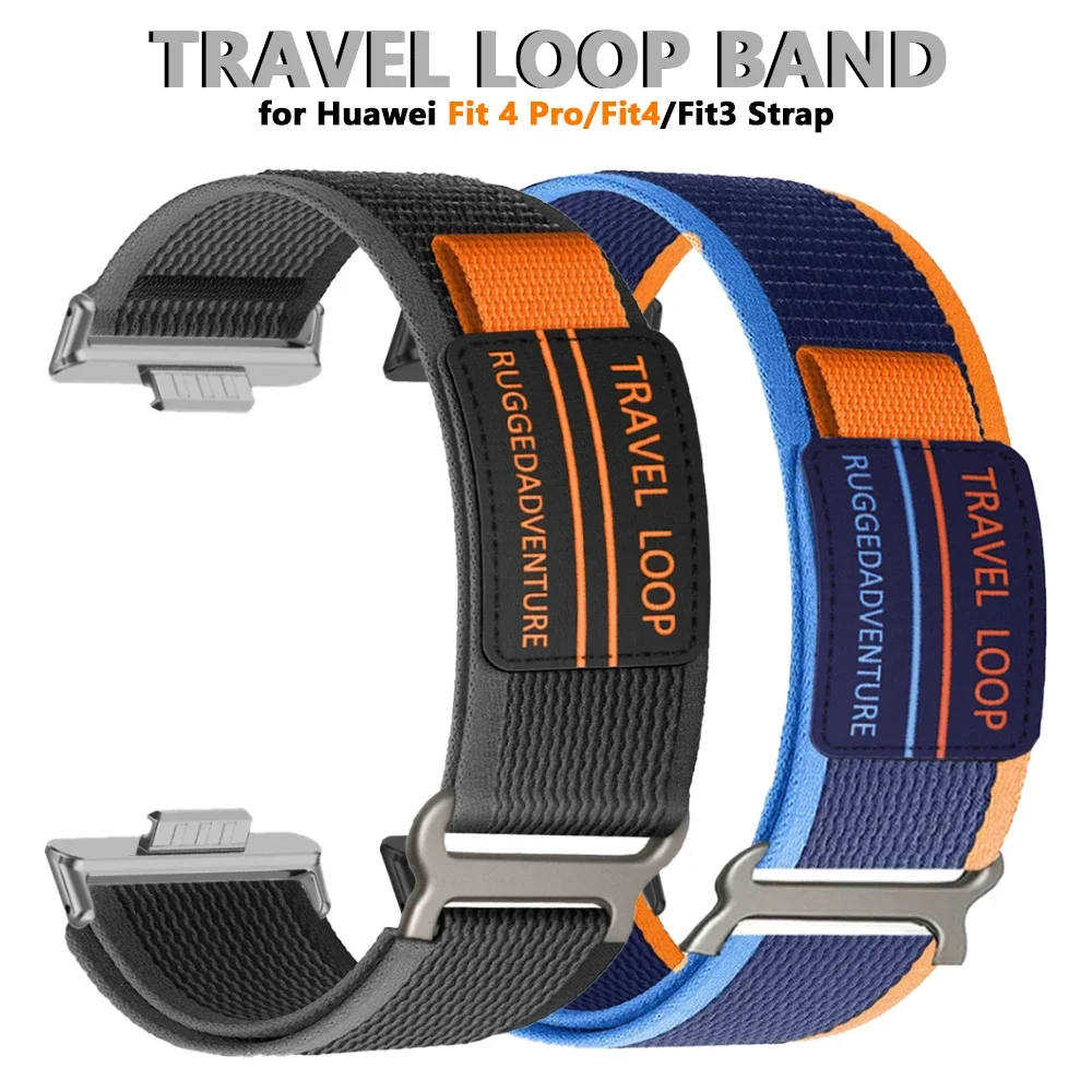 Nylonarmband für Huawei Watch Fit 4 Pro, Sportarmband, Ersatzarmband für Huawei Watch Fit 3 und Fit 4, Reisearmband, Zubehör.