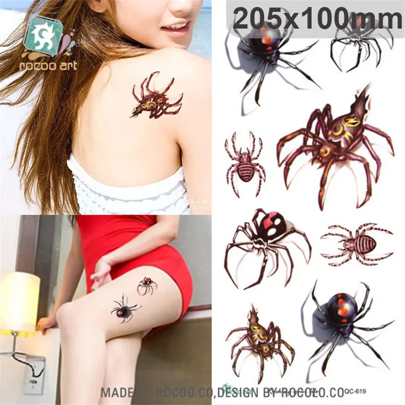 

Sexy 3D Scorpion Water Transfer Waterproof Temporary Tattoo Sticker Women Body Art Thigh Arm Fake Tattoos Cosmetic Product