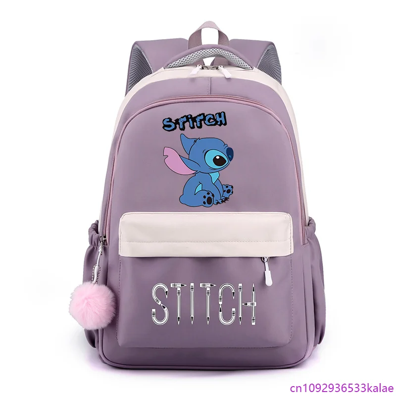 

Back to School Gift Backpack Cartoon Stitch Backpack Cute Large Capacity Schoolbag High Quality Schoolbag