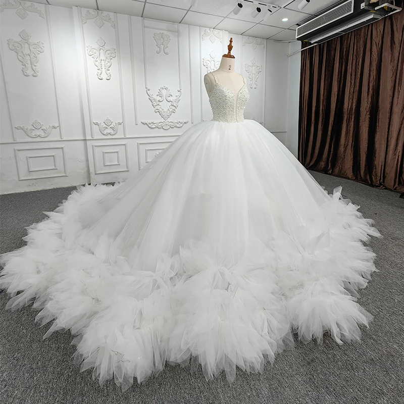 Simples Wedding Dress Organza Ball Gown Querida mangas Ternos De Casamento Para As Mulheres Beading Ruched DY5703 Vestido Novia 2023