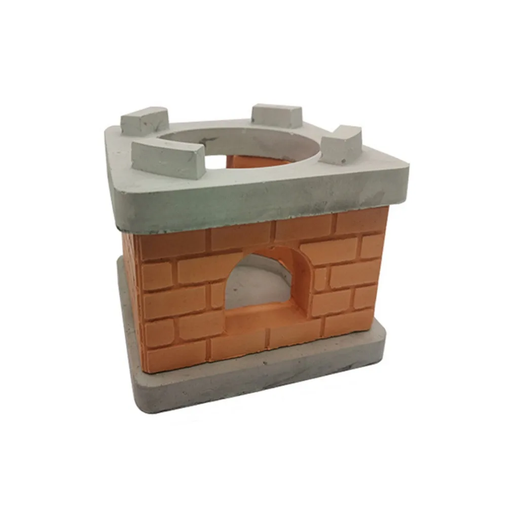 Simulation complète Mini ensemble de jeu de cuisine poignée casserole couvercle table de cuisson ensemble d'ustensiles de cuisine en bois meubles de maison de poupée accessoires décoratifs