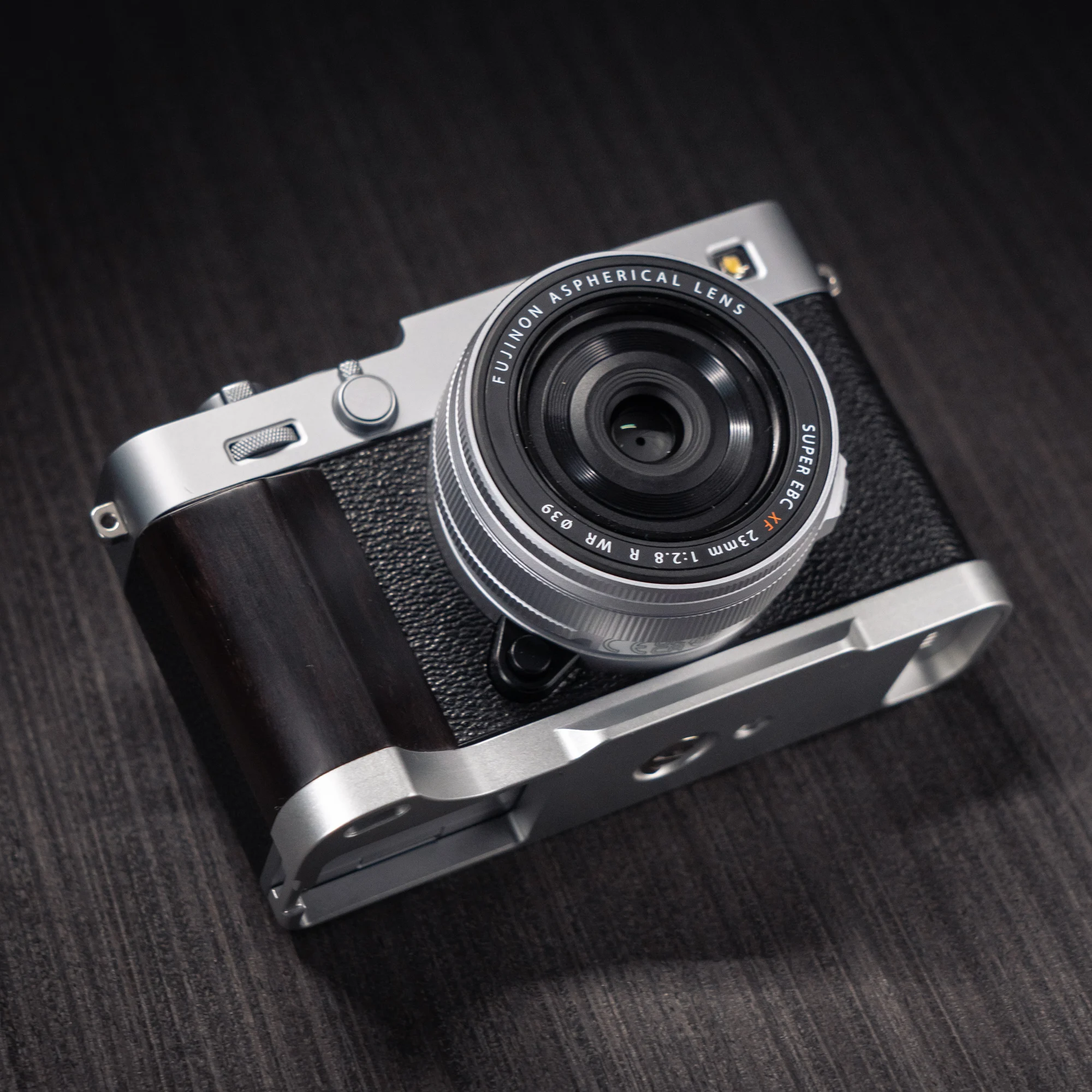 Handgefertigter Kamera-Handgriff aus Holz, L-Platte, Schnellverschluss-Halter für Fujifilm XE5 Fuji X-E5 – Detail 11