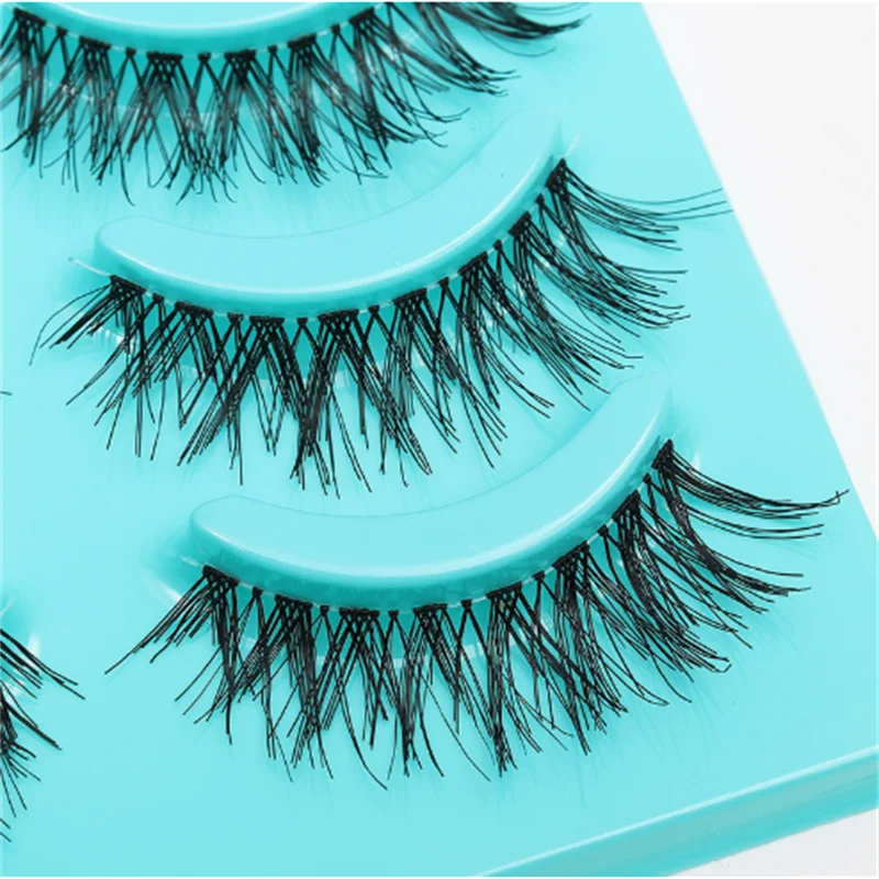 5 pares de cílios postiços estilo cômico cos de aparência natural, fornecimento transfronteiriço, fábrica de cílios para apelo de olho aprimorado