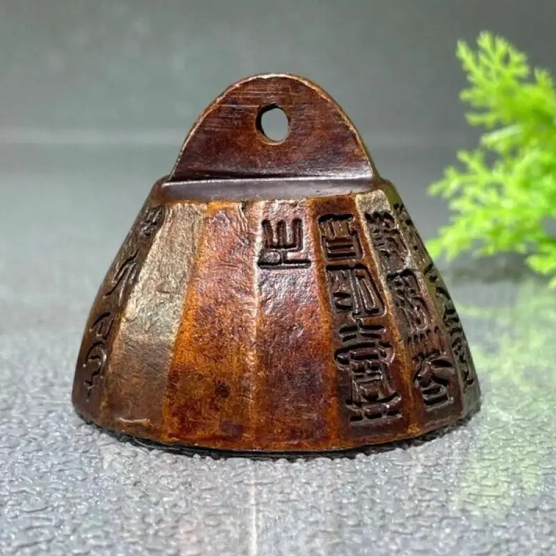Vintage Brass Standard Weight Retro Ancient Script Seal Feng Shui Office Home Decor Calligraphy Paper Press Stationery Ornament