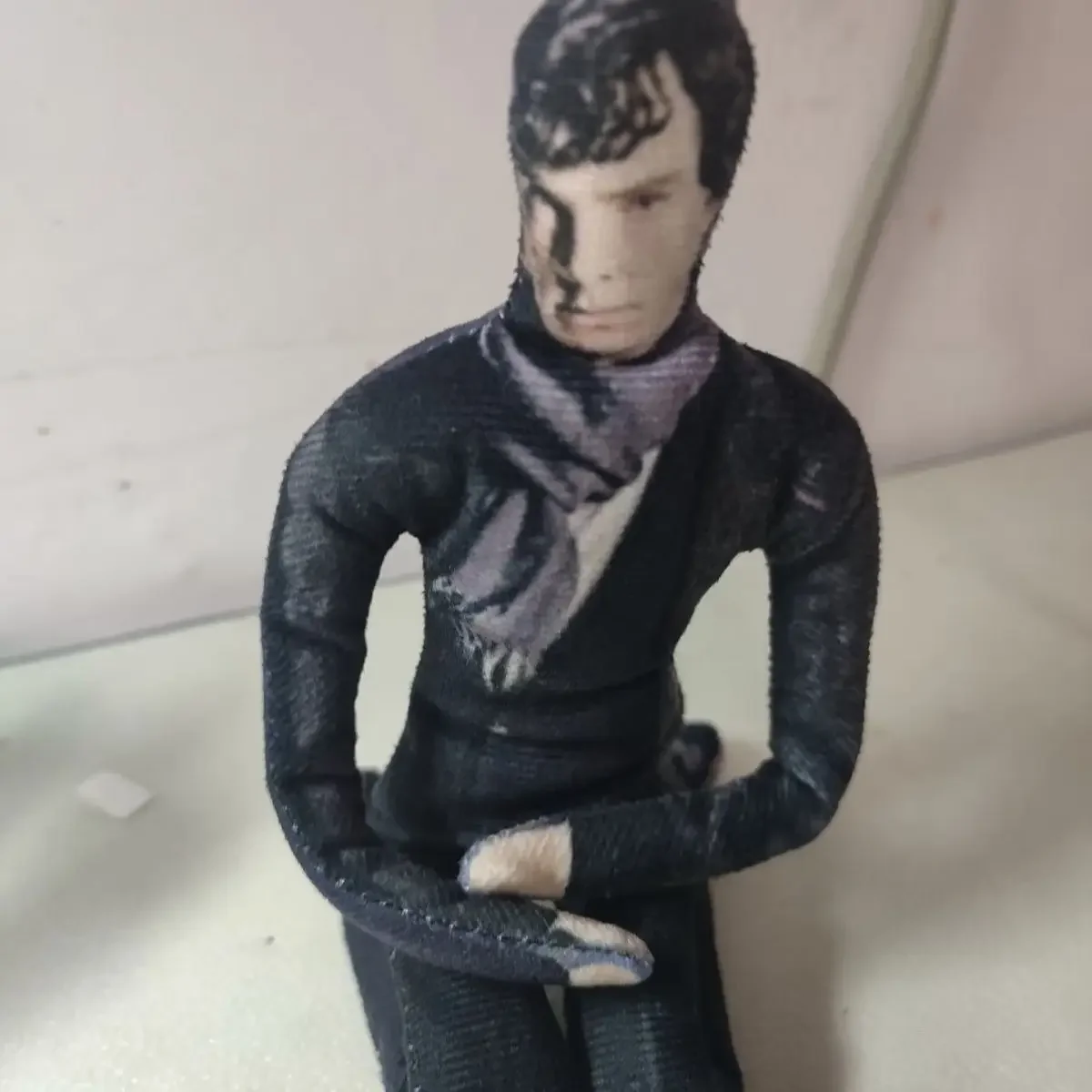 30cm Sherlock Holmes & John Watson Cosplay Plush Doll, Elegant Abstract Poseable Action Toy for Collector Present