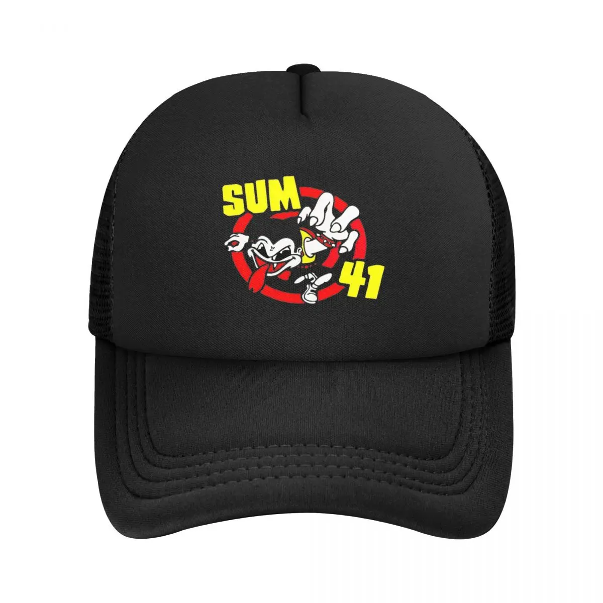 Sum 41 Music Band Mesh Baseball Caps Men Women Outdoor Trucker Worker Cap Adjustable Snapback Caps Sun Caps Summer Trucker Hats