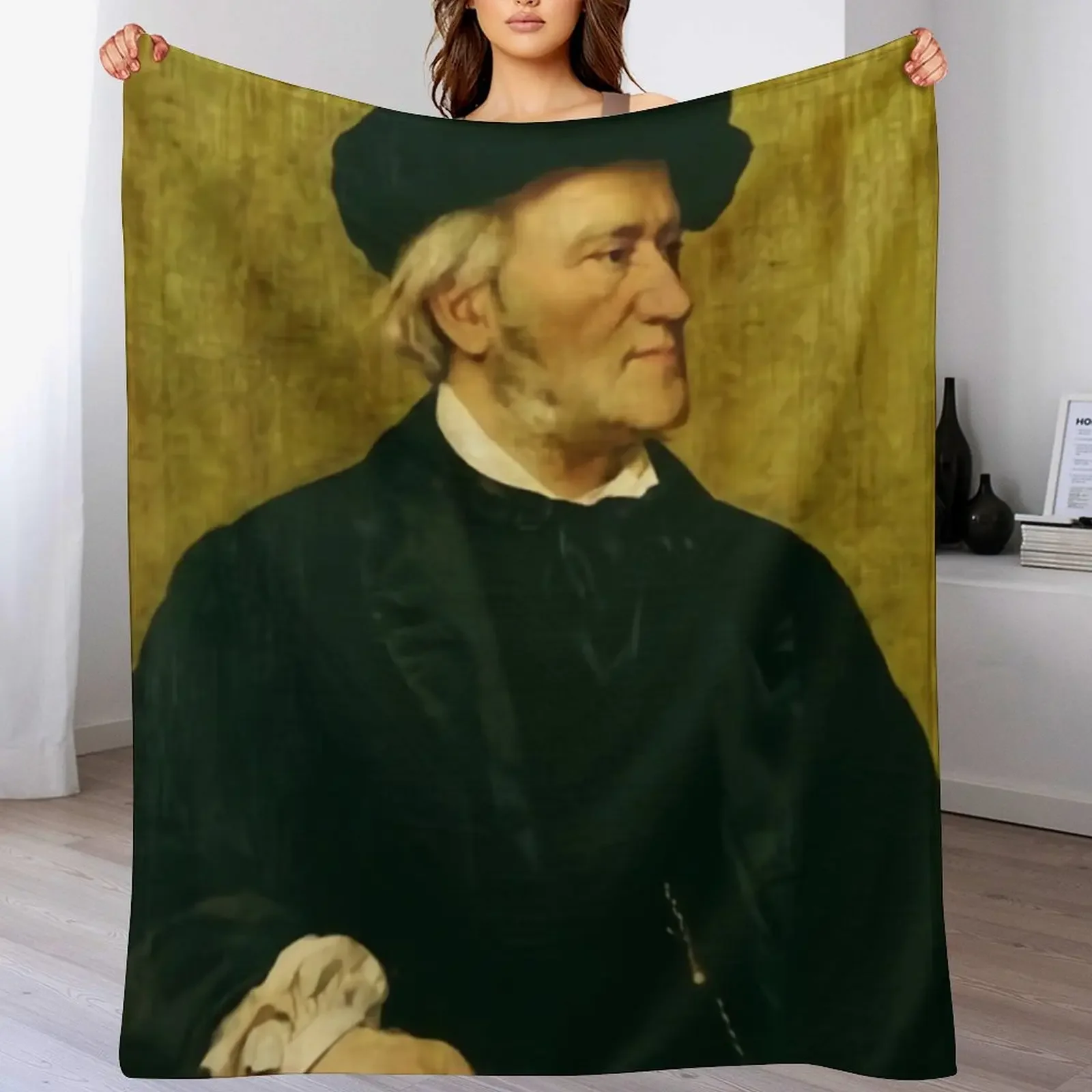 Vintage Richard Wagner Throw Blanket Giant Sofa Luxury Brand warm winter Soft Big Blankets