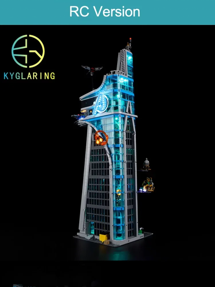 Kreatives LED-Lichtset, kompatibel mit Lego 76269 Super Heroes Marvel Avengers Tower Modellspielzeug, dekorative Lampe (nur Licht, KEINE Blöcke)