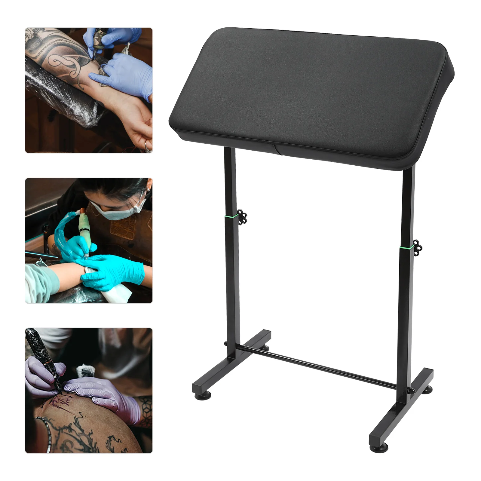 Multi Angle Armrest Stand Table Station Adjustable Height Black Arm Bracket Rust Resistance Easy to Clean and Anti-Slip