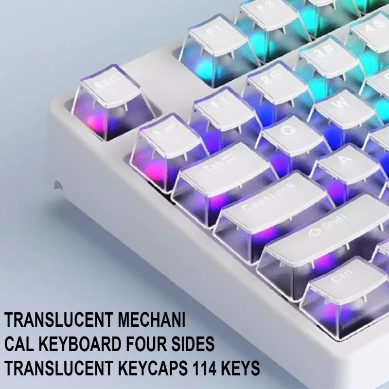 

77UB Mechanical Keyboard Keycaps OEM Profile 104Keys Korean ABS Dye Sub Keysaps for MX GK61 64 84 96