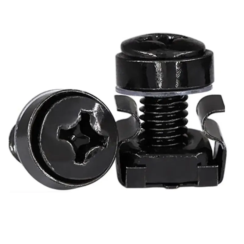 YLS-150Pc M6x16mm Computer Rack Mount Cage Screws And Nuts & Washers For Rack Mount Server Cabinet,Rack Mount Screw Cage Nut