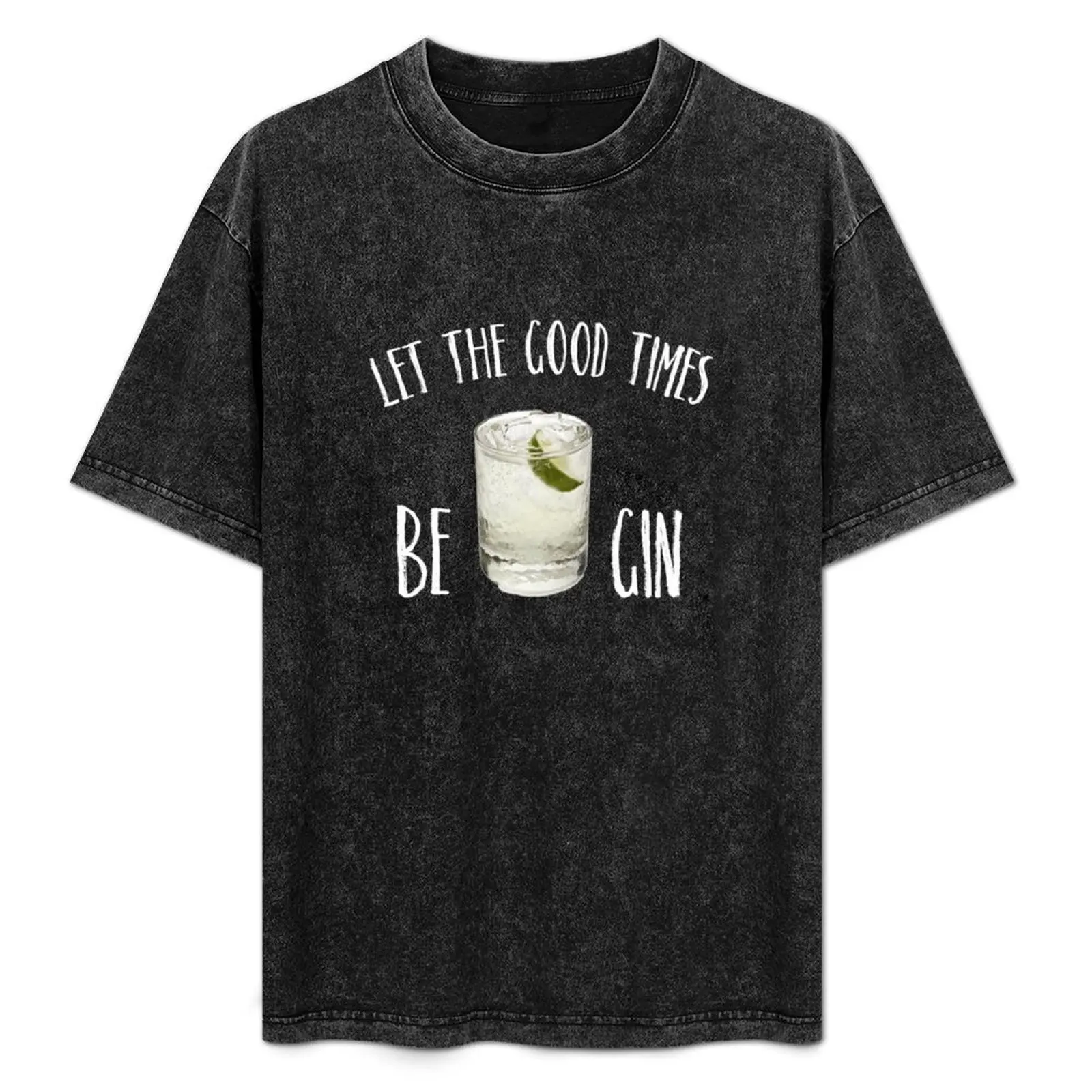 

Funny Alcohol Gin T-Shirt Casual Fashion Short Sleeve Cotton T-Shirt