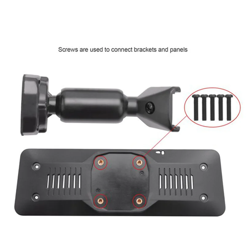 دائم-سيارة مرآة الرؤية الخلفية تصاعد قوس مع الألومنيوم ABS الداخلية اللوحة الخلفية لوحة قوس لسيارة DVR الداخلية الملحقات