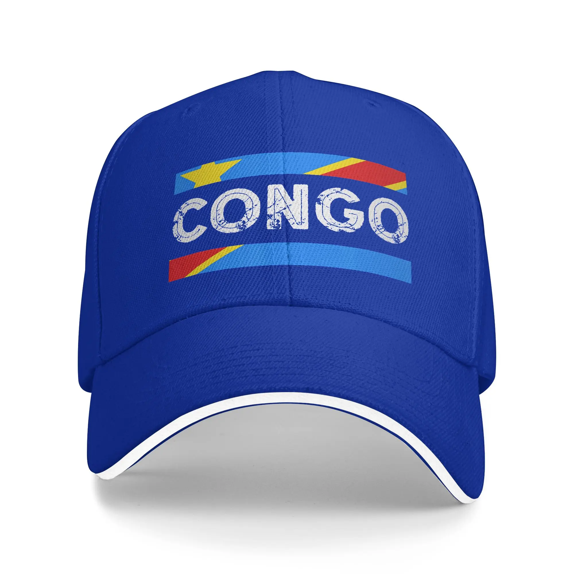 Summer Republic Of Congo Congolese Flag DRC Baseball Cap  Outdoor Sport y2k Cute Design Sun Trucker Hat Unisex Men Snapback Cap