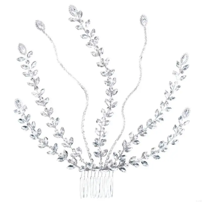 

Gothic Sparkling Crystal Hair Jewelry Bridal Headpieces Party Crystal Hair Eye-catching Hair Jewelry Spikelet