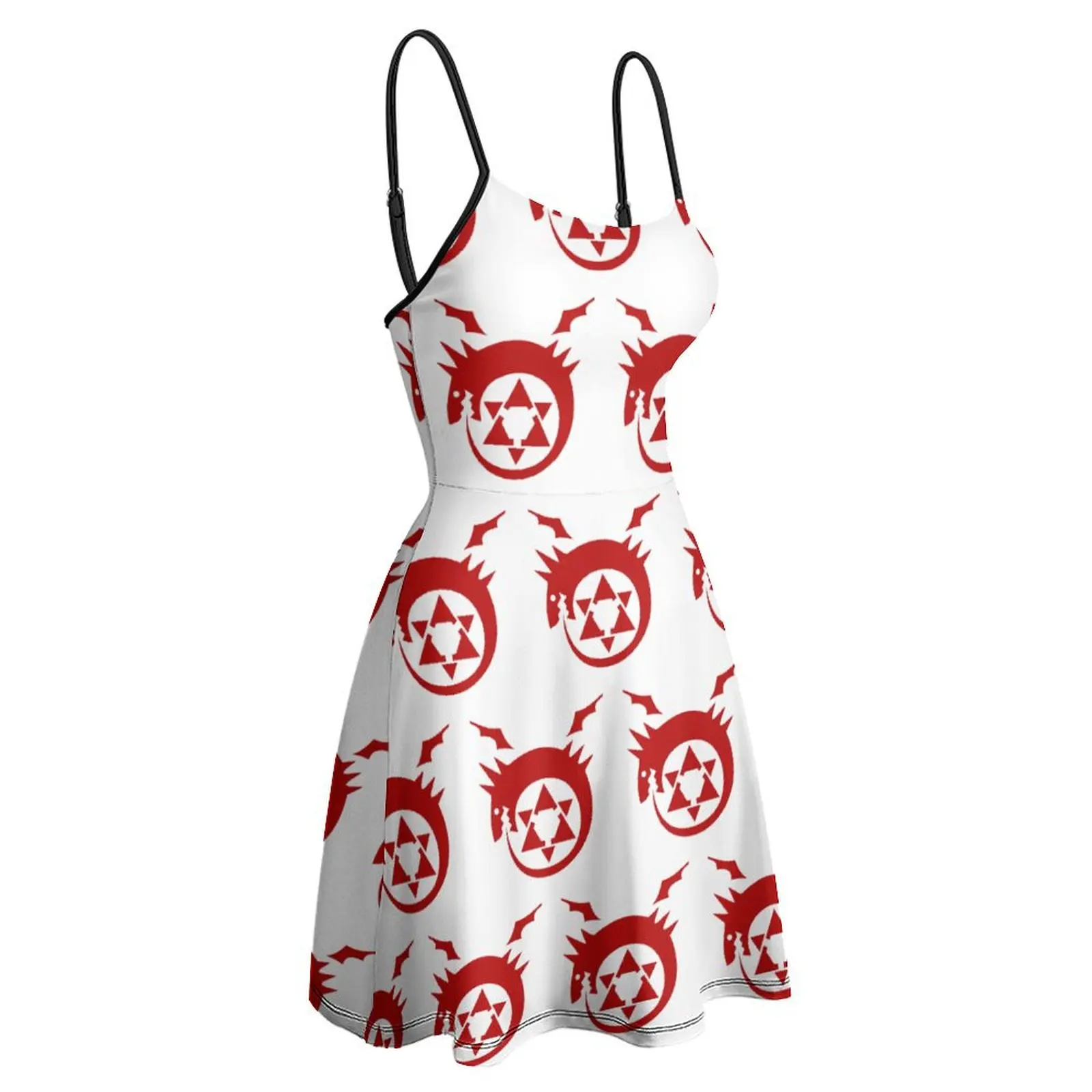 Exótico Homúnculo Fullmetal Alchemist Sling Dress para Mulheres, Ouroboros Homúnculo Símbolo, Clássico, Festas Vintage Engraçadas, Cl