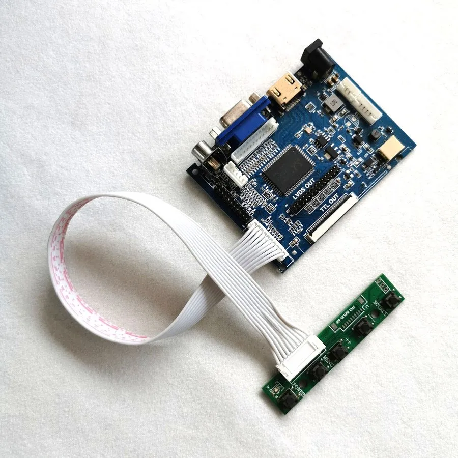 

Комплект «сделай сам» для LTN101AT03-801/401/301/101, 40-контактный LVDS экран ноутбука, VGA 2AV 10,1 дюйма, HDMI-совместимая плата контроллера драйвера 1366x768