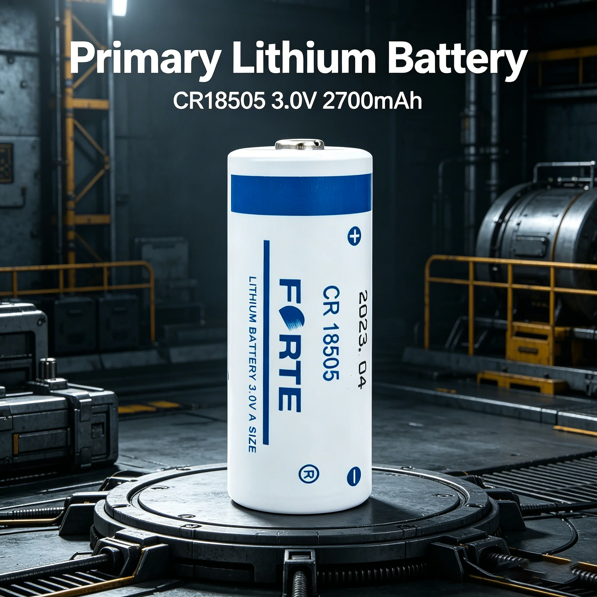 FORTE CR18505 3V lithium battery 2700mAh used for smoke alarm, intelligent water meter counter, gas heat meter detector