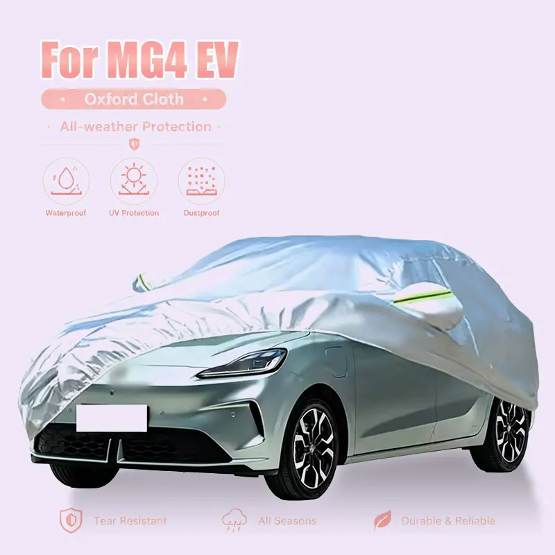 

For MG4 EV Full Car Cover Reflective Strips Waterproof Snowproof Dustproof UV Protection Outdoor Auto Accessories