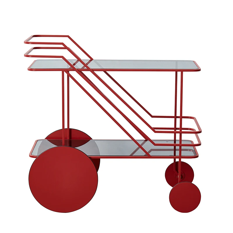 Living room trolley storage rack, floor to floor, household balcony, kitchen mobile storage rack