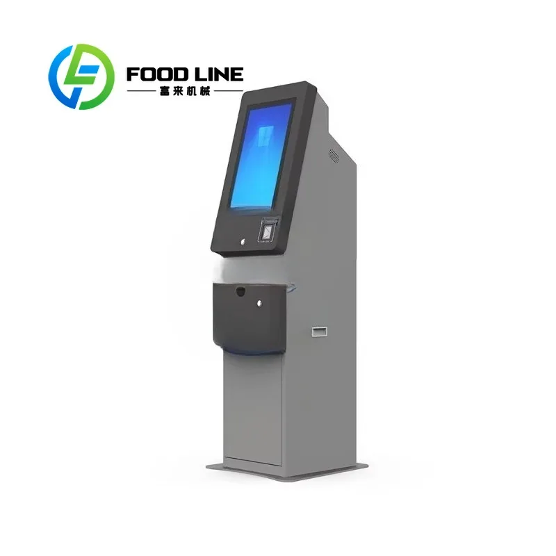 Customized English Interface Self-Service Kiosk Automated Cash Redemption QR Code Scanner Coin Operated Fruit King Skill Game