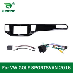 Car GPS Navigation Stereo For VW GOLF SPORTSVAN 2016-2019 Radio Fascias Panel Frame Fit 2Din 10 inch In Dash headunit screen