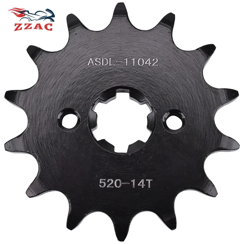 

520 14T Motorcycle Front Sprocket For Hyosung GT250 GV250 2004 2005 2006 2007 2008 2009 2010 2011 2012 2013 2014 2015