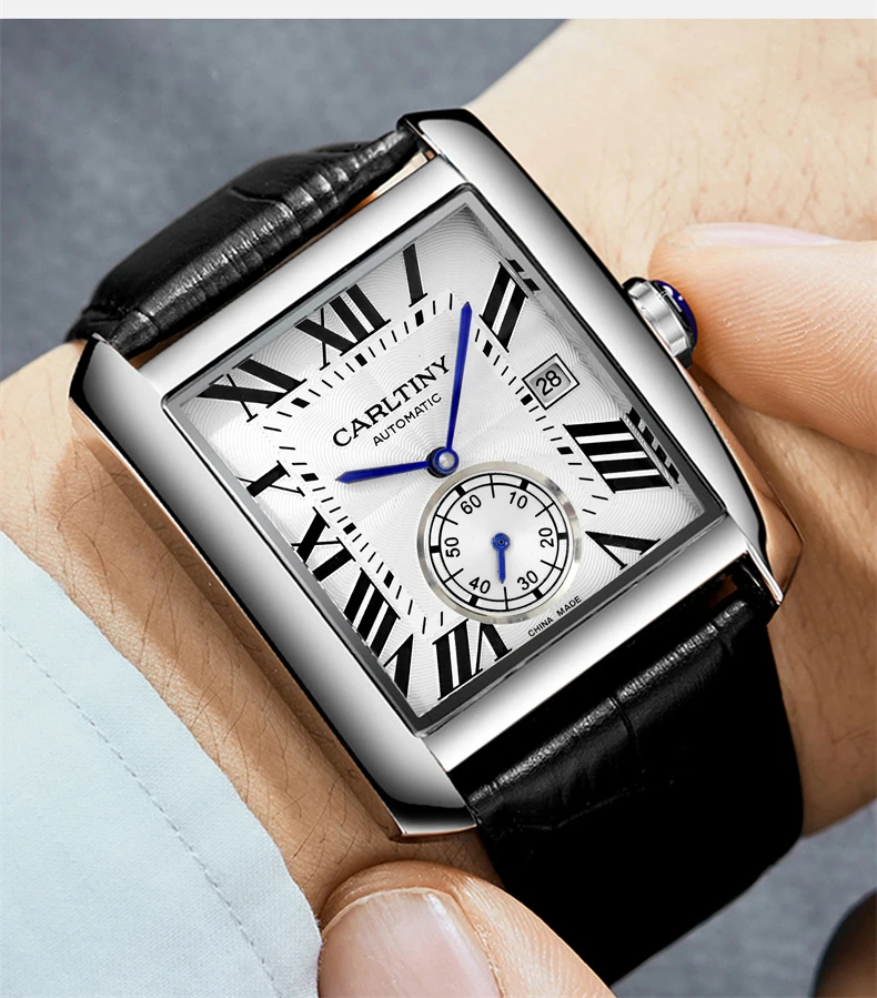 Orologi Da Polso,Orologio Meccanico Vuoto Da Uomo Automatico Quadrato Casual, Phnom Penh Gold Orologi Da Polso,Orologio Meccanico Vuoto Da Uomo Automatico Quadrato Casual, Phnom Penh Gold