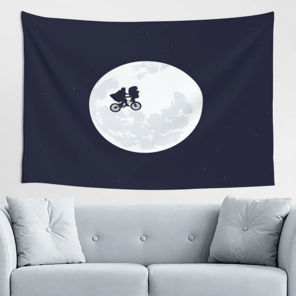 Tapeçaria de Parede ET The Extraterrestrial, Estilo Art Déco Escuro, Leve