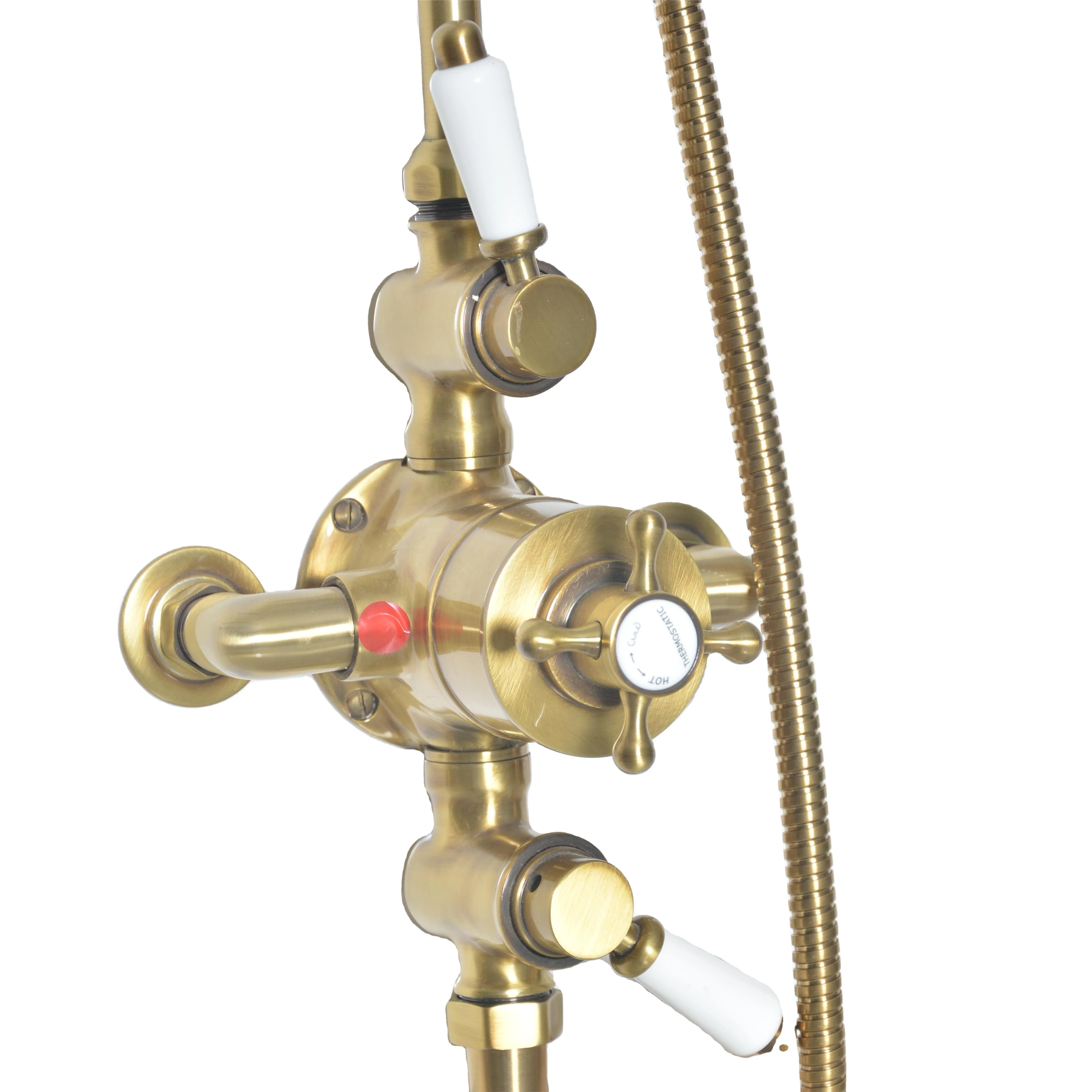 

Настенный душевой комплект из латуни с душевой лейкой и смесителями для ванны и душа