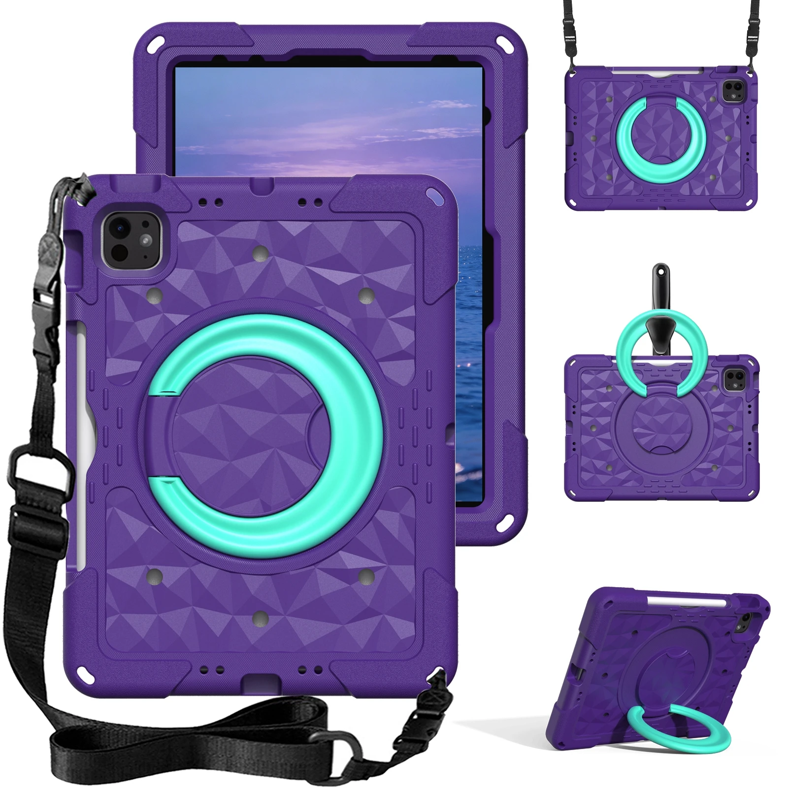 Kickstand Tablet Case For iPad Air 11 (2026) / (2025) / (2024) / iPad Pro 11 (2025) / (2024) / (2022) / (2021) / (2020) / (2018)
