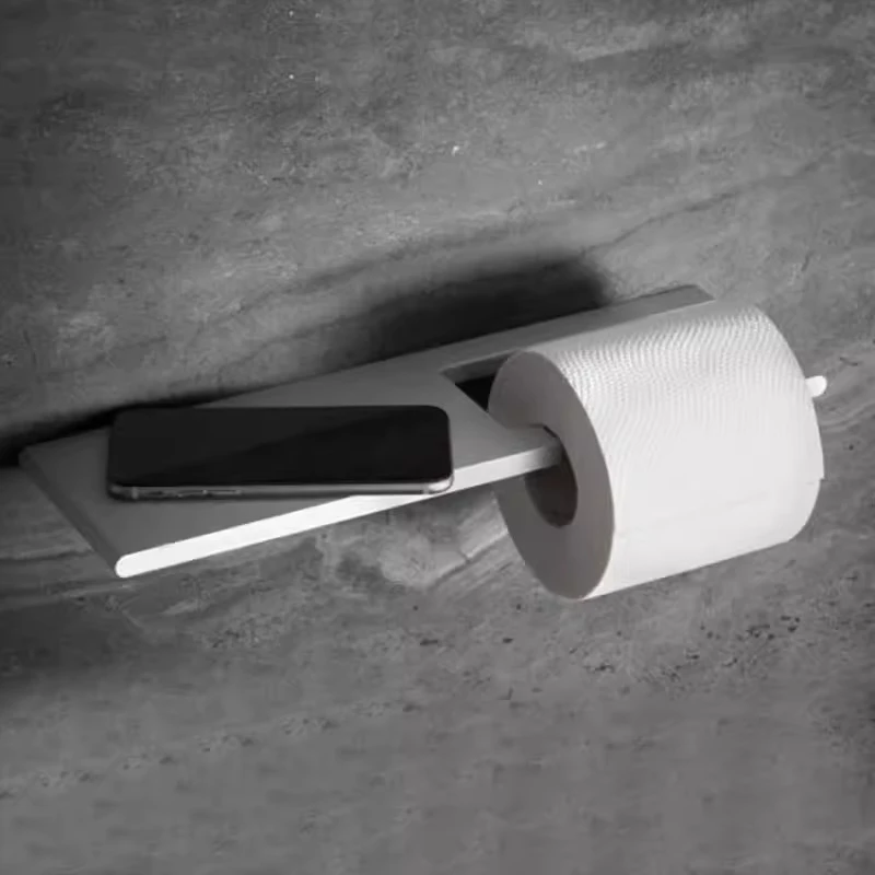 

No punching rack, mobile phone holder in the bathroom, toilet roll paper pumping tissue holder