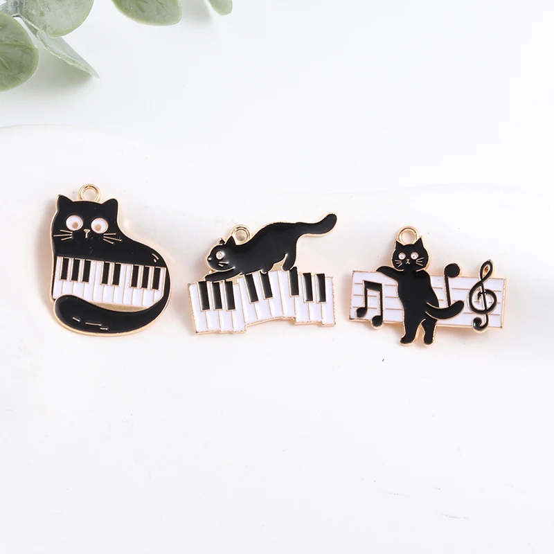10 шт., эмалевые подвески для пианино