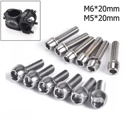 1Pcs Stem Bolts MTB Screws M5/M6 Road Bike Cycle Parts High Quality Steel For Bike Seatpost Collar Headset Stem