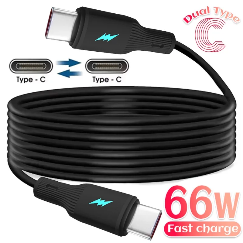 66w Super Fast Charge TypeC To C Cable High-speed Data Transfer USBC To Type-C Charge Line for Xiaomi Huawei IPhone16 15 Samsung