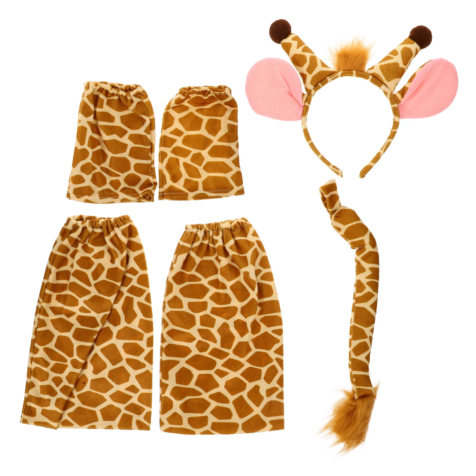 

1 комплект, комплект с ушками и хвостом для косплея животных, очаровательный костюм, реквизит для Хэллоуина, Пасхи, Рождества, маскарада, пушистый костюм животного