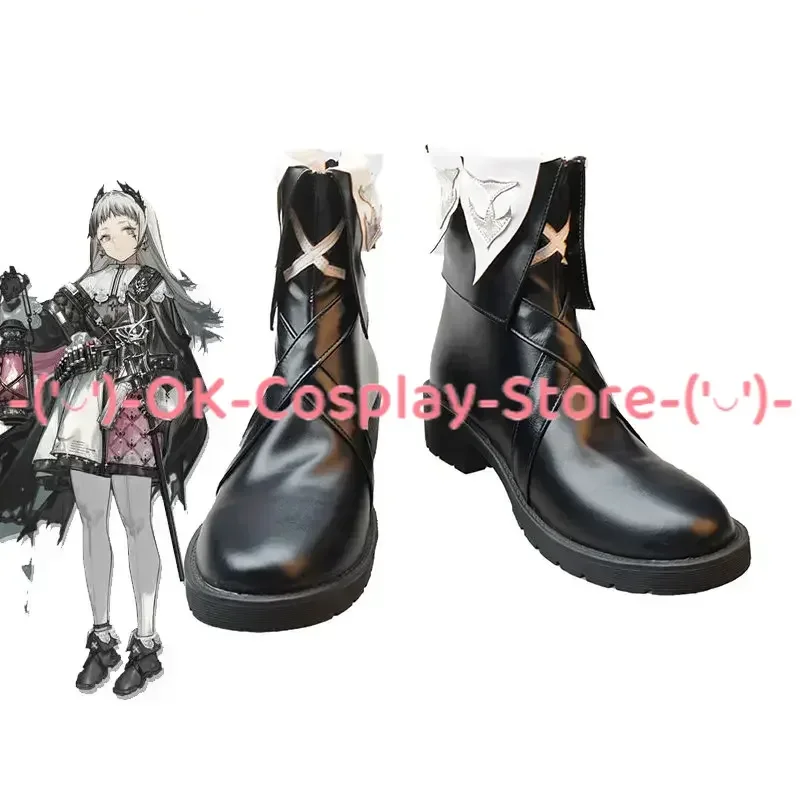 Game Arknights Irene Cosplay Shoe PU Leather Shoes Halloween Carnival Boots Cosplay Prop Custom Made