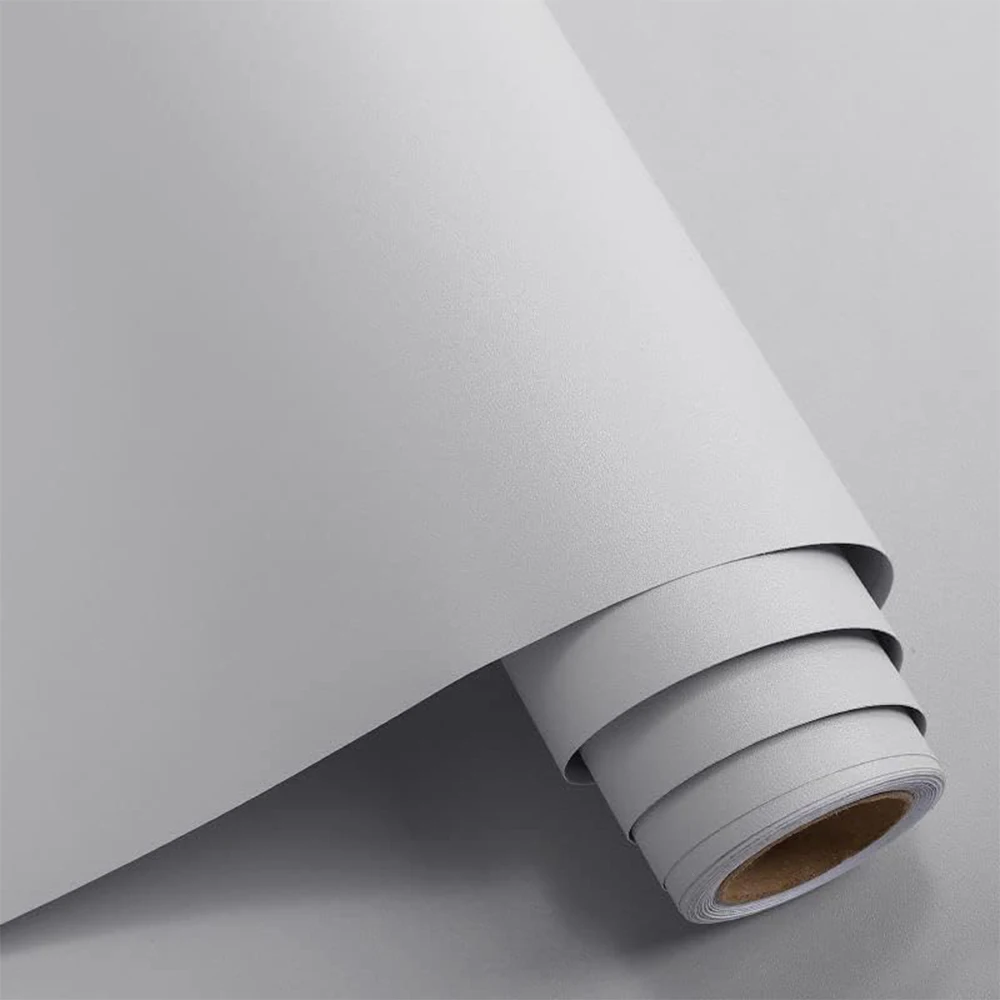 Verdikte matzwarte PVC zelfklevende folie - waterdicht contactpapier voor werkbladen, kasten, planken (verwijderbaar)