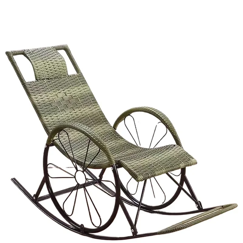 Balcone, casa, poltrona reclinabile, tempo libero, pigro, pausa pranzo, soggiorno, anziani