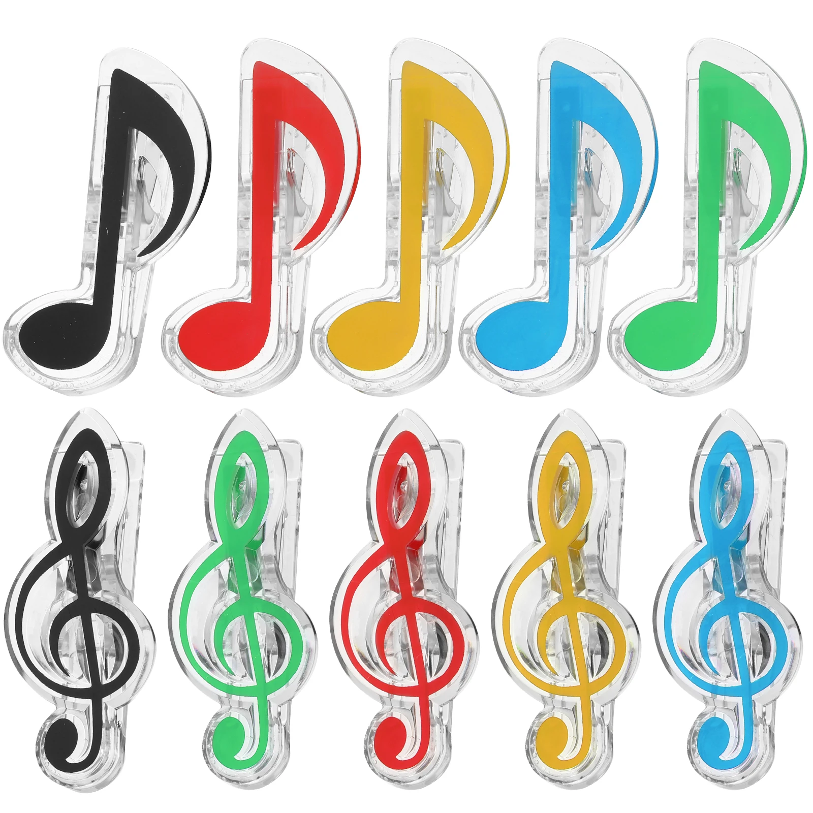 

20pcs Note Paper Clip Piano Book Clip Sturdy Abs Lightweight Sheet Music Holder Clips Bookmarks Plastic Sheet Clips Music Book