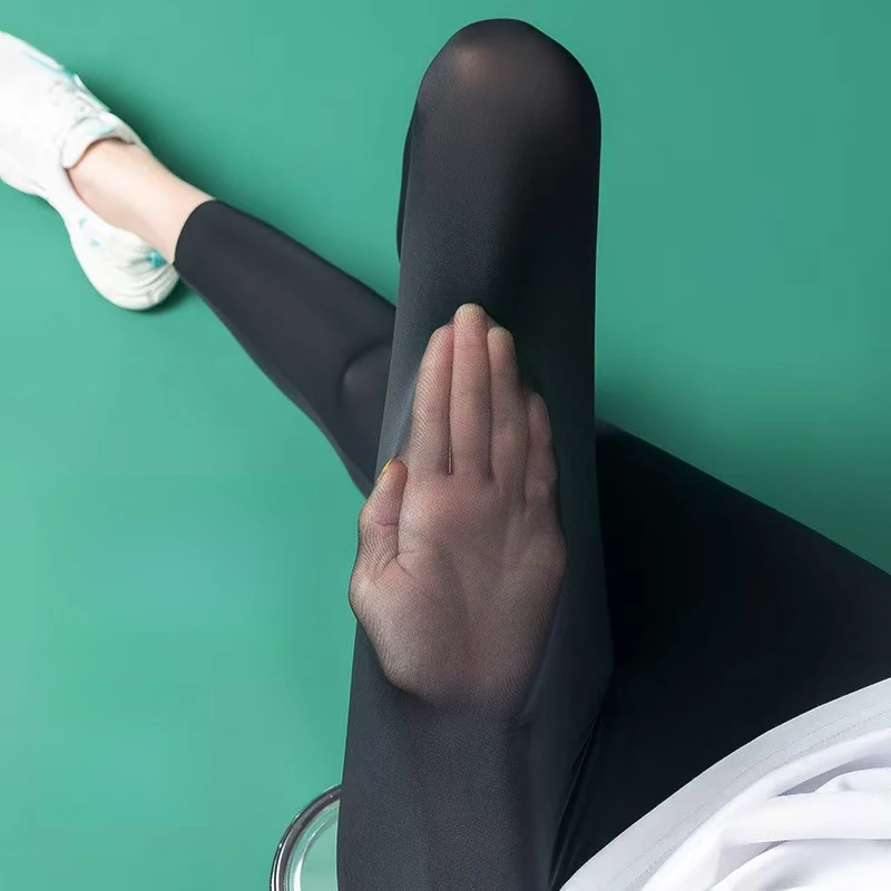 سروال القرش عالي الخصر رفيع للغاية للنساء للصيف للحماية من الشمس لباس خارجي للبطن متعاقد لرفع الورك سروال يوجا سفلي