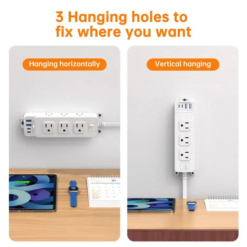 شقة التوصيل تمديد الحبل رقيقة التوصيل تمديد الحبل متعددة ميناء محول الشحن مع 9 منافذ 4 شاحن USB المنزلية