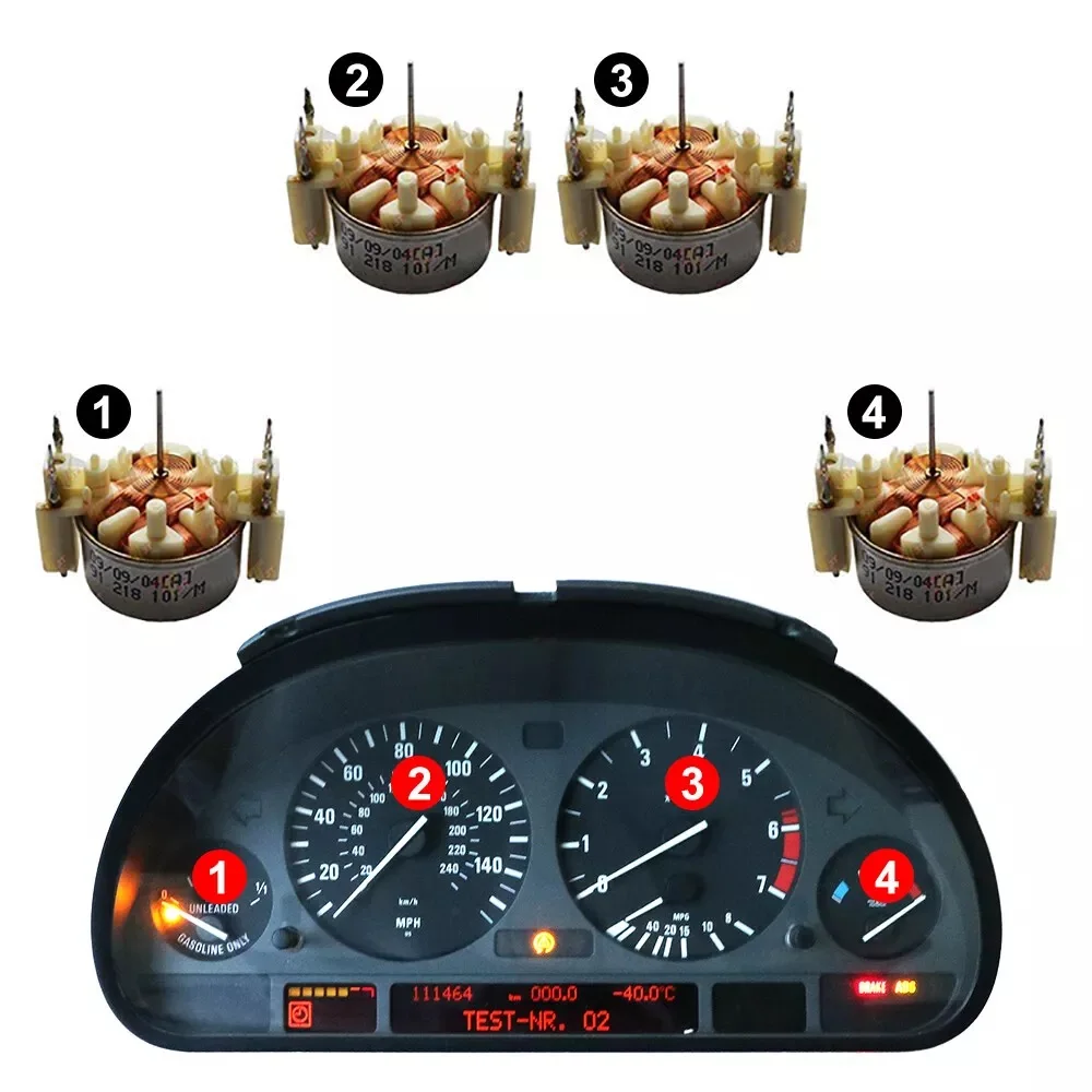 4PCS/SET Stepper Motor for BMW E38, E39, E53 Instrument Cluster p/n 91 218 101