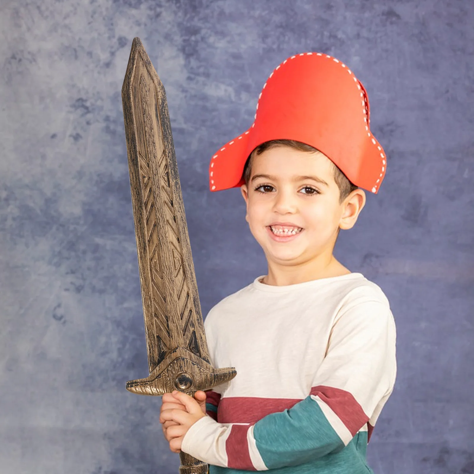 دعامة سيف واسعة مقلدة مثالية لأزياء القراصنة التنكرية للهالوين والحفلات المقاومة للاهتراء لعبة السيف التفاعلية #1