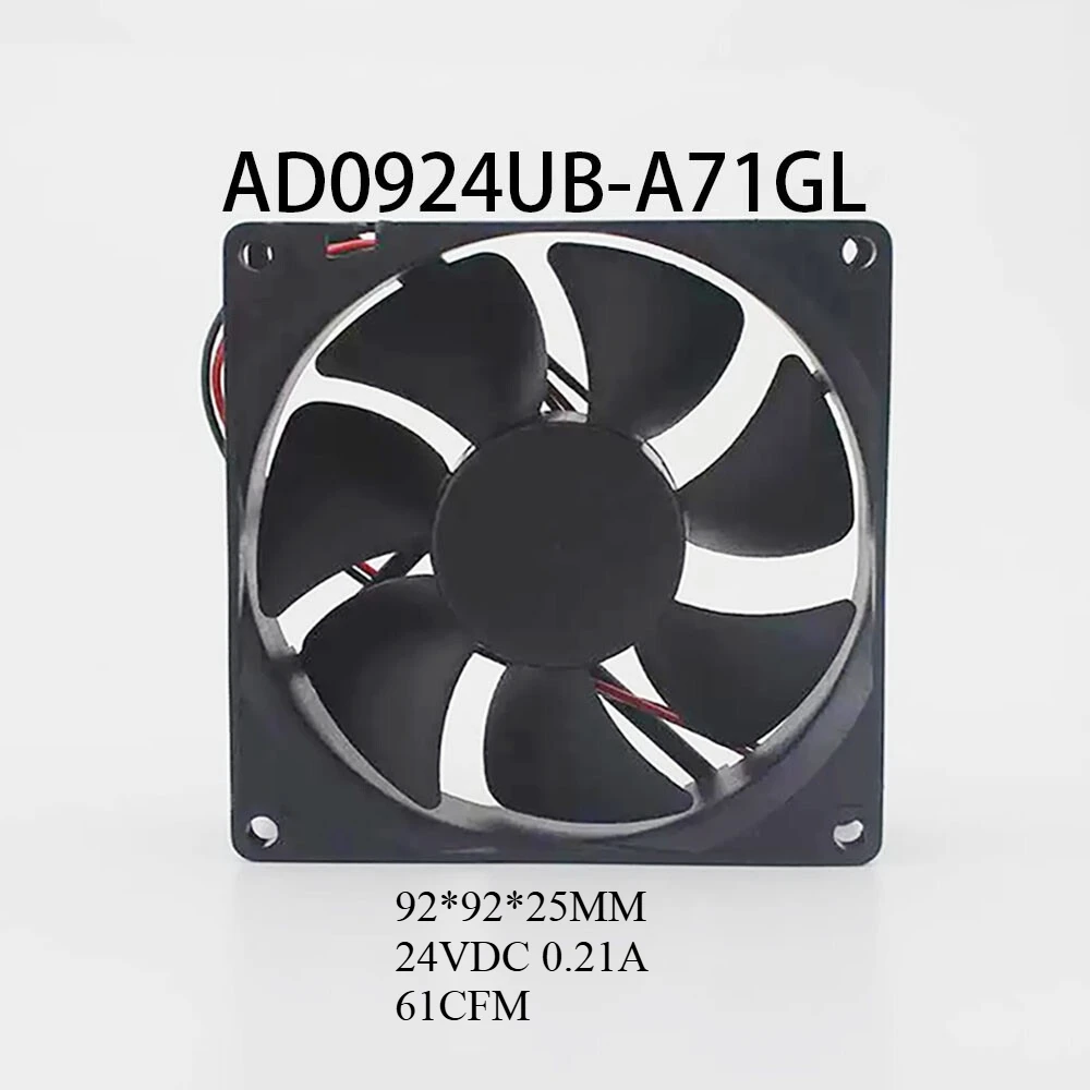 

FOR ADDA 92*92*25MM AD0924UB-A71G 24VDC 0.21A 61CFM 2-wire Durable Case cooling fan