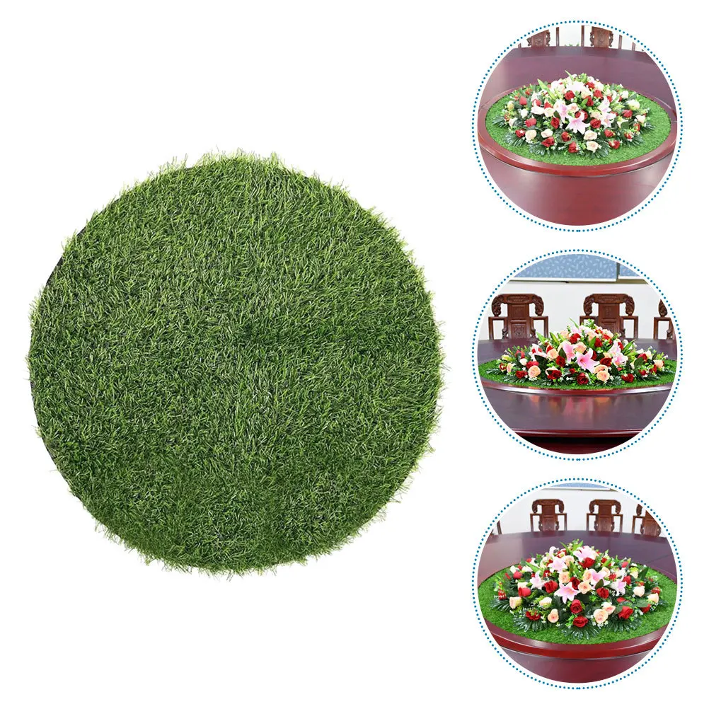 

Artificial Grass Table Mat Simulated Grass Tablecloth Lightweight Dining Table Decoration for Home Hotel Restaurant