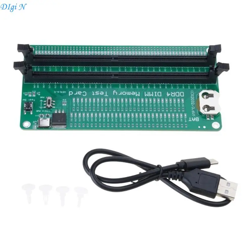 

DDR4 Memory Tester Desktop Memory Troubleshooting Tool DDR4 Diagnostic Analyzers Tester Card for PC Computer Motherboard R2LB