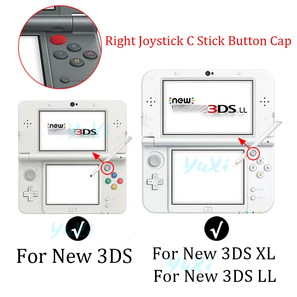 2 шт. Правый джойстик C-образный держатель для Nintendo New 3DS XL LL Кнопка захвата крышка Сменные аксессуары для ремонта