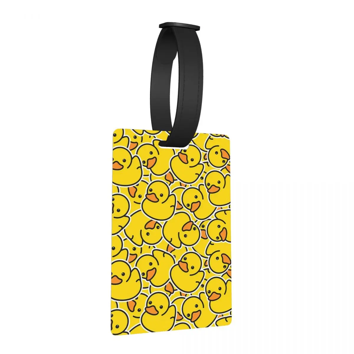 

Желтые резиновые уточки для ванной с рисунком, бирки для багажа, аксессуары для чемоданов, этикетки для путешествий, держатели для багажных бирок, идентификационные бирки для имени и адреса
