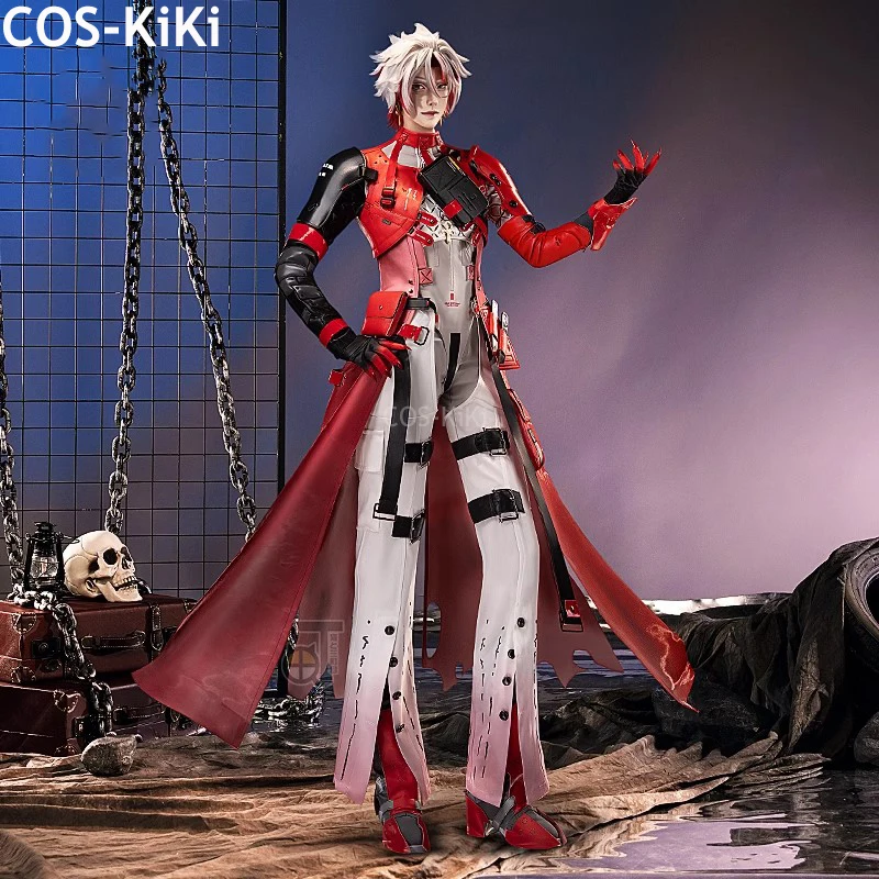 COS-KiKi Wuthering Waves Shanghen Game Suit Gorgeous Uniform Cosplay Costume Halloween Carnival Party Role Play Outfit Men